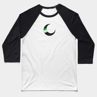 Aromantic Pride Crescent Moon Baseball T-Shirt